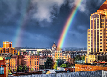 Fall Rainbow Hotel Roanoke By Terry Aldhizer